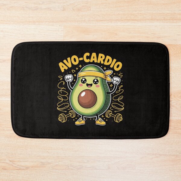 Item preview, Avo-Cardio Gym Workout Fitness Vegan Exercise Avocado Pun designed and sold by chaeningplan.