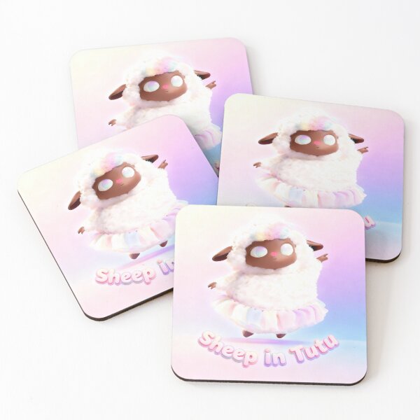 Item preview, Kawaii Ballet Sheep • Fluffy Black-Face Lamb in Pastel Tutu • Cute Dance Character Design designed and sold by SheepInTutu.