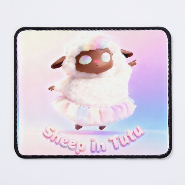Item preview, Kawaii Ballet Sheep • Fluffy Black-Face Lamb in Pastel Tutu • Cute Dance Character Design designed and sold by SheepInTutu.