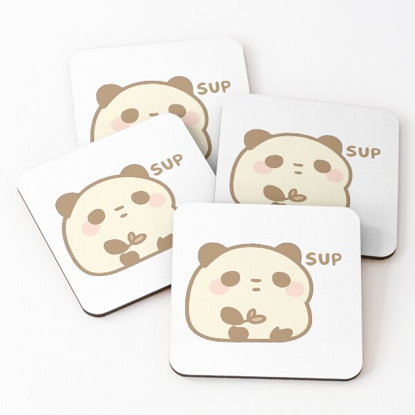 Item preview,  Kawaii Mochi Panda Sup Sticker designed and sold by BluesSketchbook.