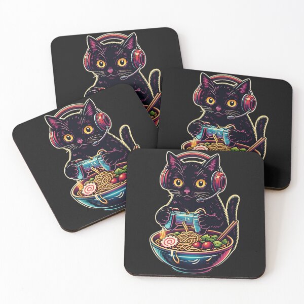Item preview, Gamer Cat Ramen Bowl Funny Cat Lover designed and sold by FemmeForge.