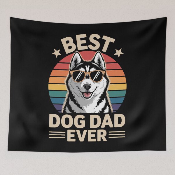 Item preview, Best Dog Dad Ever Siberian Husky Father's Day designed and sold by JonathalIngham.