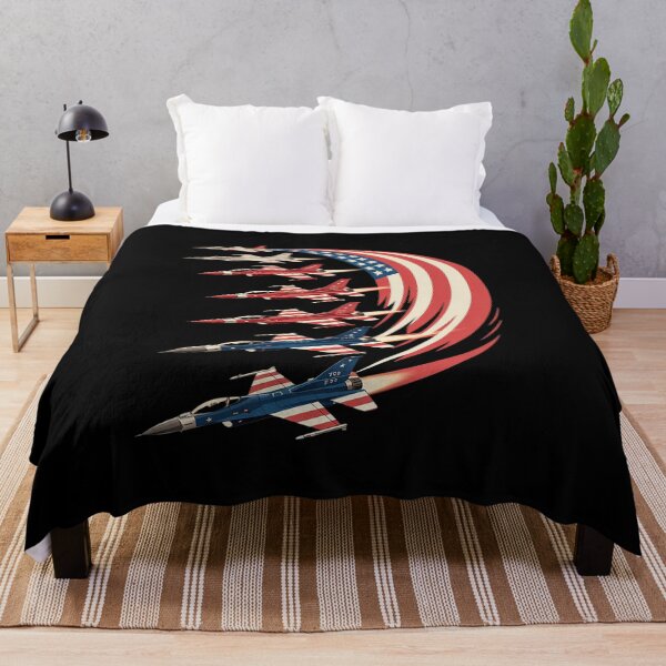 Item preview, 4th of July American Pride Fighter Jets Patriotic Flag designed and sold by Libbysharts.