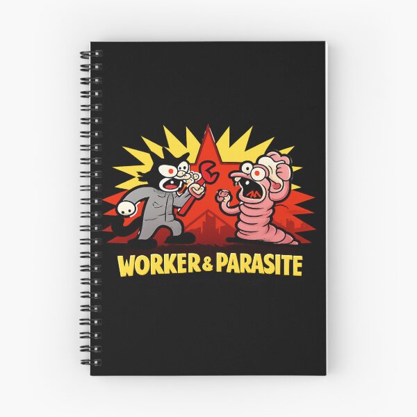 Item preview, Worker Versus Parasite Political Cartoon Satire designed and sold by GenzShoppingHub.