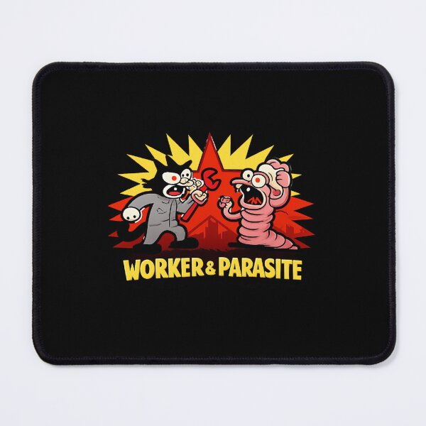 Item preview, Worker Versus Parasite Political Cartoon Satire designed and sold by GenzShoppingHub.
