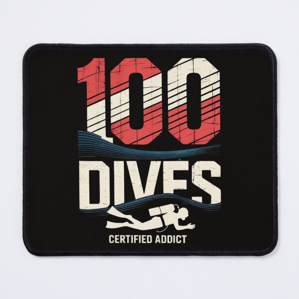 Item preview, 100th Dive Gift - Diver Down Flag - Scuba Diving designed and sold by chaeningplan.