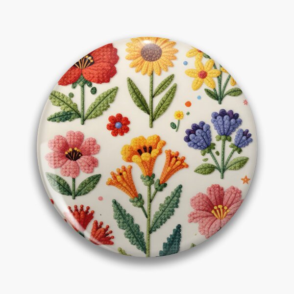 Item preview, Mallorca's Mediterranean flowers embroiders sampler designed and sold by Ponted.