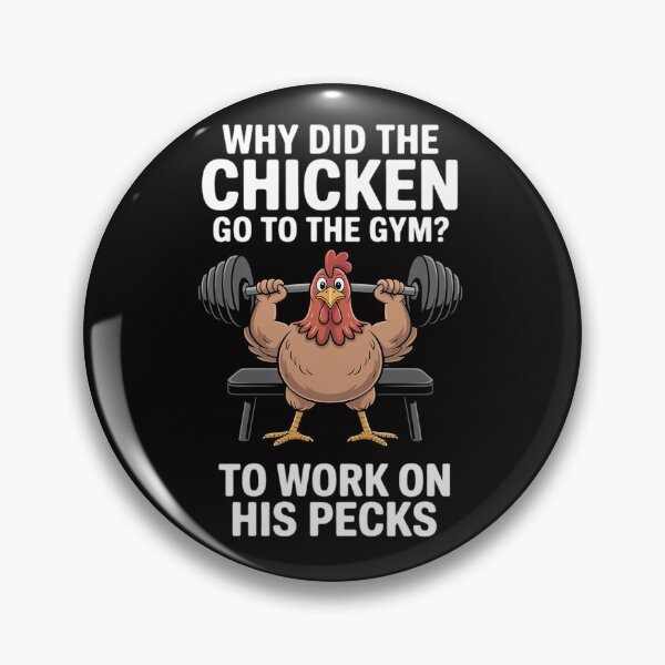 Item preview, Why Chicken Go To The Gym Workout Fitness Men Women designed and sold by chaeningplan.