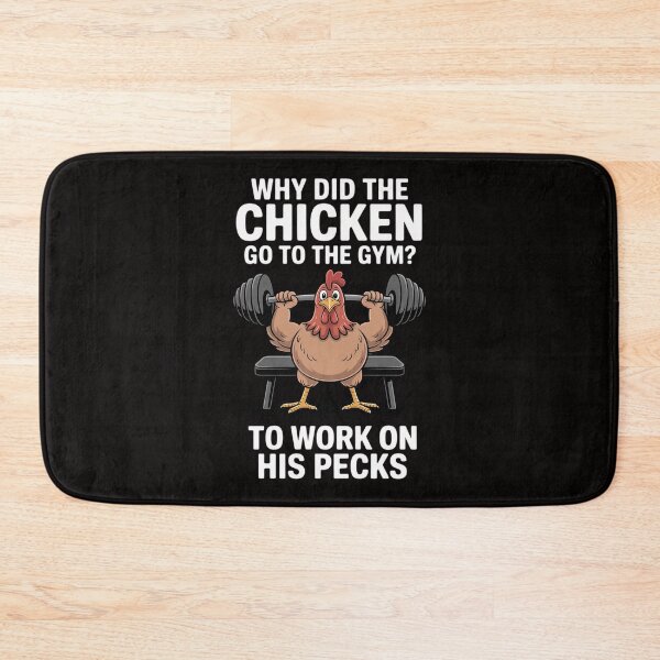 Item preview, Why Chicken Go To The Gym Workout Fitness Men Women designed and sold by chaeningplan.