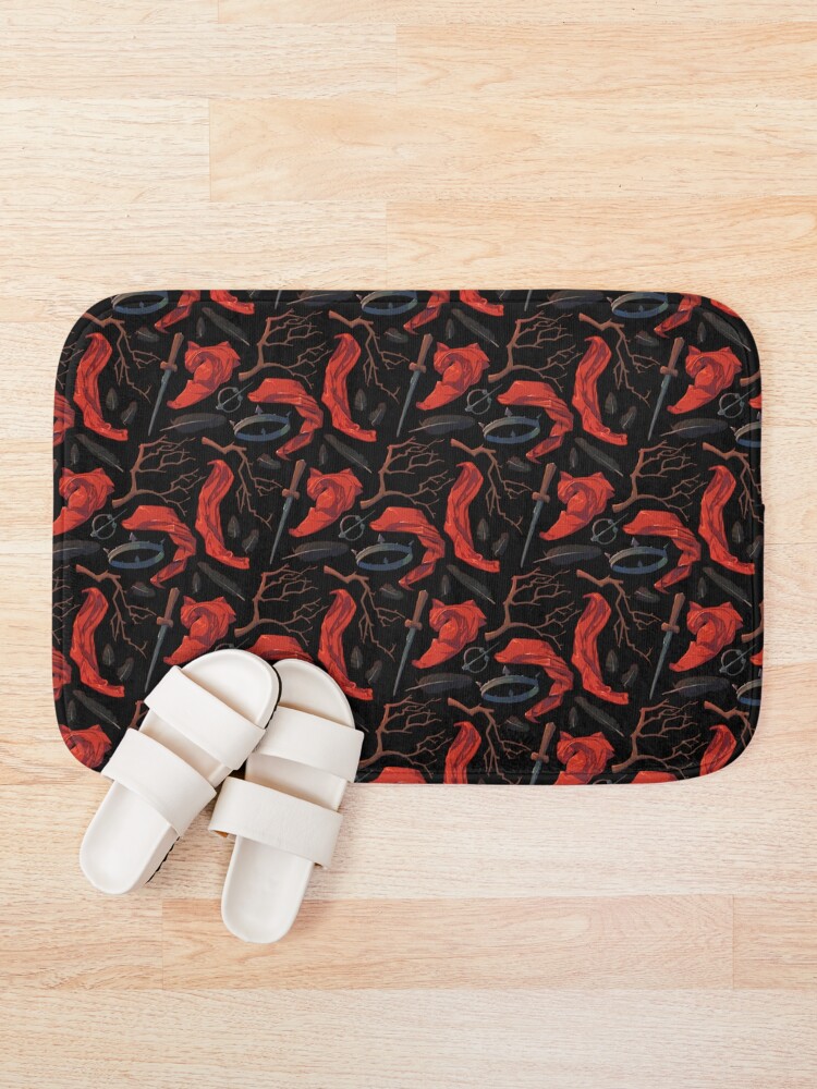 Thumbnail 1 of 6, Bath Mat, Macbeth Pattern designed and sold by Catsonpage21.