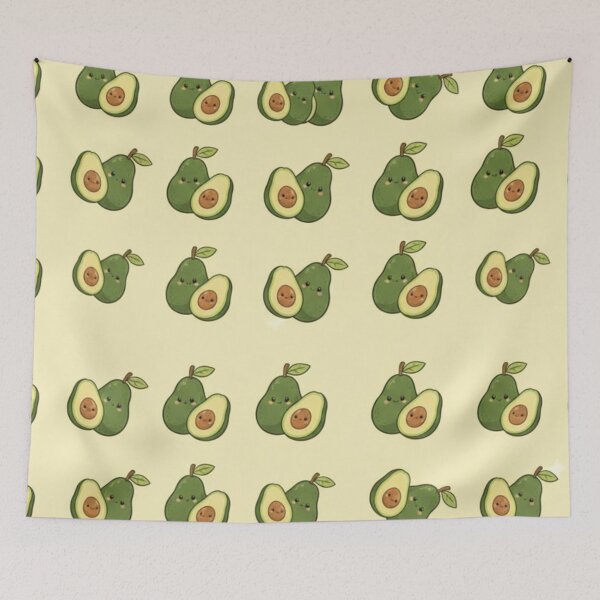 Item preview, Cute Kawaii Avocado Pattern designed and sold by anandsiva2703.