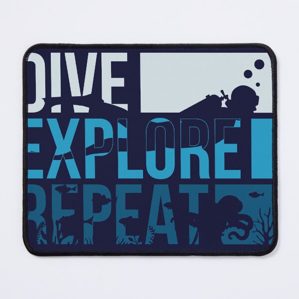 Item preview, DIVE EXPLORE REPEAT designed and sold by Appleart Studio.