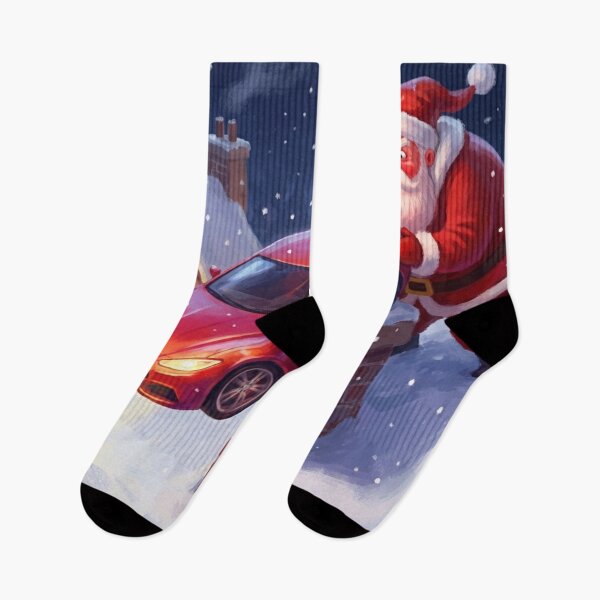 Item preview, How Santa Be Delivering Gifts This Year – Funny Christmas Car Meme Art designed and sold by MuseAI.