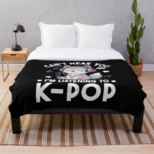 Artikelvorschau, Ich kann dich nicht hören, ich höre K-Pop. Wolf K-Pop Merchandise entworfen und verkauft von CeliaApril.
