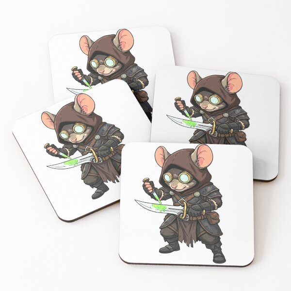 Item preview, Silent Whiskers: Mousefolk Rogue designed and sold by SkinnyFlatWhite.