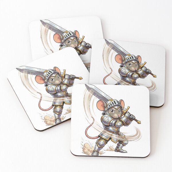 Item preview, Tiny Titan: Mousefolk Fighter designed and sold by SkinnyFlatWhite.