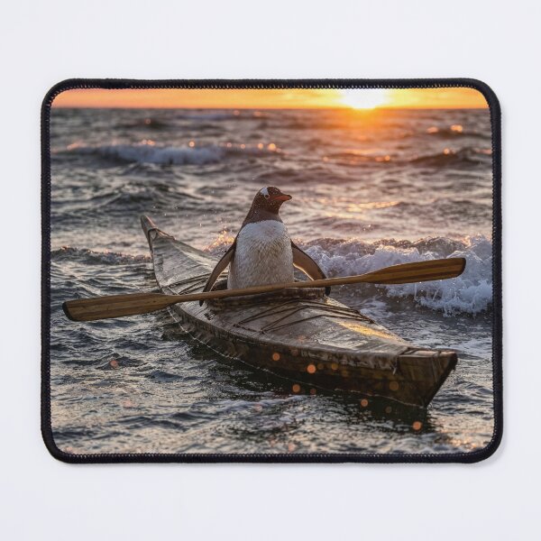 Item preview, Penguin in Paddles a Kayak designed and sold by Tridentulus.
