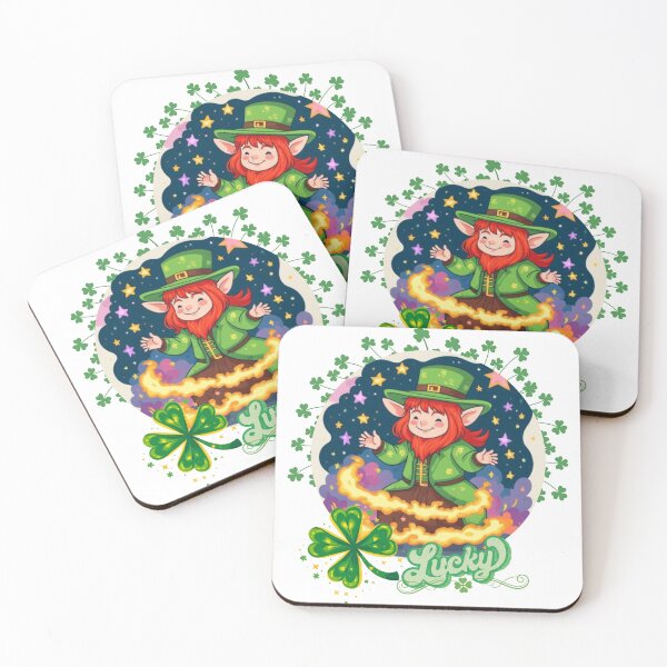 Item preview, Circle of Luck Smiling Leprechaun & Clover Magic designed and sold by dcohea.
