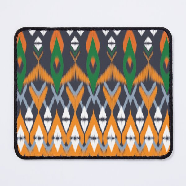 Item preview, Seamless Ikat Pattern concept orange and white designed and sold by ChaReePat.