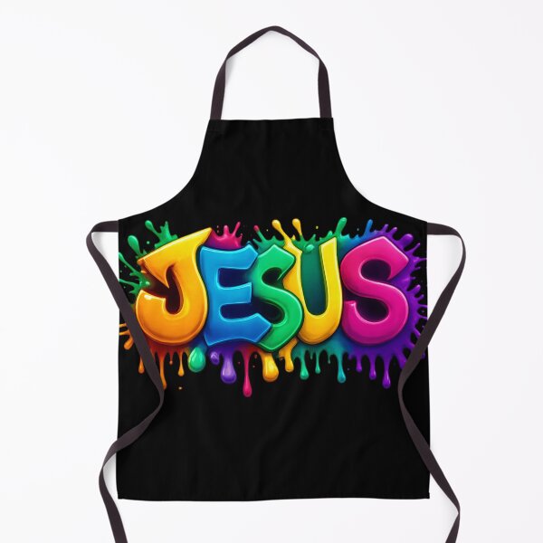Item preview, Colorful JESUS Typography – Christian Art Sticker designed and sold by haitrieuic96.