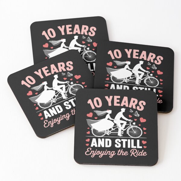 Item preview, 10th Wedding Anniversary Party 10 Years Still Enjoy The Ride designed and sold by Tatianamiobi.