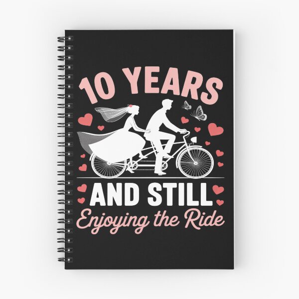Item preview, 10th Wedding Anniversary Party 10 Years Still Enjoy The Ride designed and sold by Tatianamiobi.