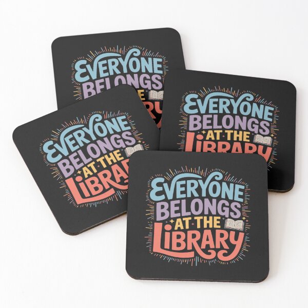 Item preview, Everyone Belongs At The Library Funny Nerd designed and sold by AvagondaMind.