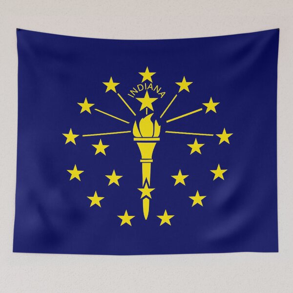 Item preview, Indiana flag designed and sold by rheyes.