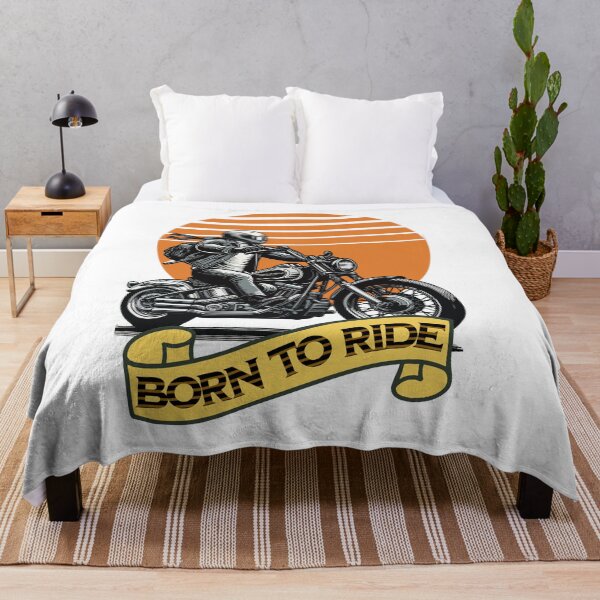 Item preview, Born to Ride – Retro Motorcycle Adventure Art designed and sold by denip.