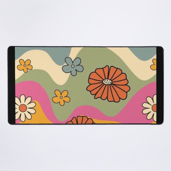 Item preview, Retro Floral Wavy Pattern Design designed and sold by Templateloom.