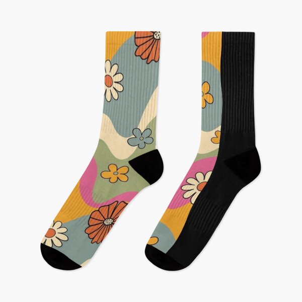 Item preview, Retro Floral Wavy Pattern Design designed and sold by Templateloom.