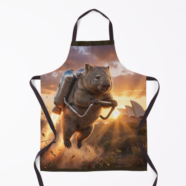 Item preview, Wombat Taking off in Vintage Jetpack designed and sold by Tridentulus.