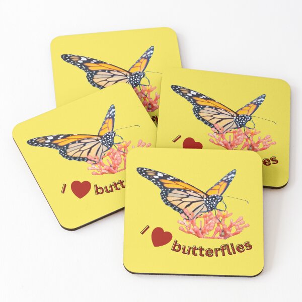 Item preview, Monarch butterflies – I love butterflies | Nature, lightness & joie de vivre designed and sold by Katja LebenFreude.