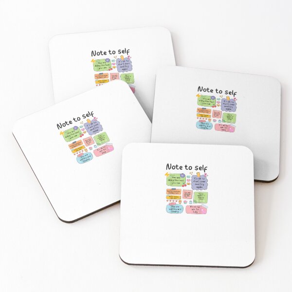 Item preview, Note To Self Positive Affirmation Encouragement Motivation designed and sold by StickChic.