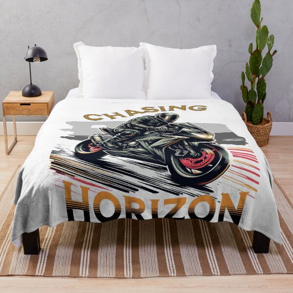 Item preview, Chasing Horizon – High-Speed Motorcycle Art with Racing Vibes designed and sold by denip.