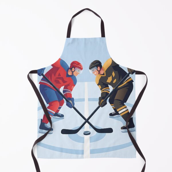 Item preview, Heated Rivalry Hockey Illustration – Intense Faceoff Sports Wall Art designed and sold by AbstractAuraArt.