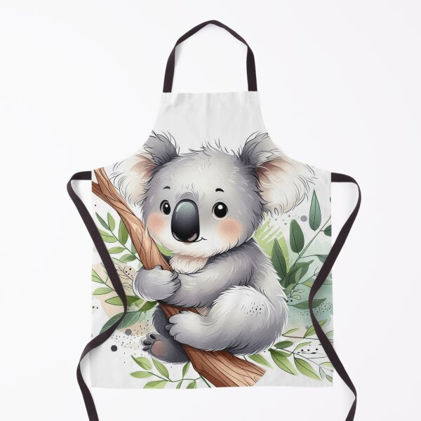 Item preview, Cute Watercolor Koala with Eucalyptus Leaves  designed and sold by BigBlueArt.