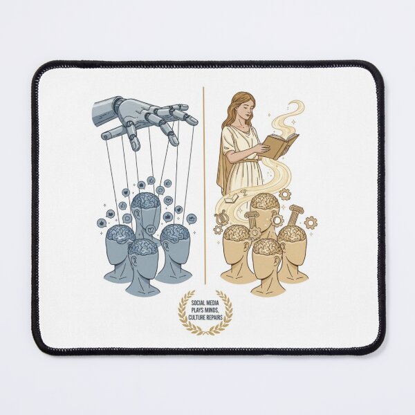 Item preview, Surreal Illustration Comparing Social Media And Culture designed and sold by Echoes87.