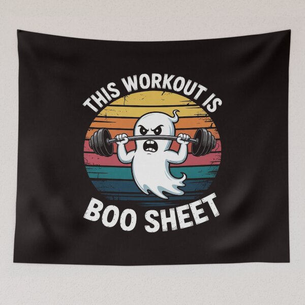 Item preview, This Workout Is Boo Sheet Halloween Ghost Exercise Gym designed and sold by lavethediso.