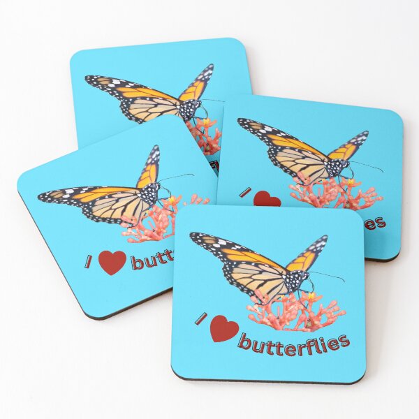 Item preview, Monarch butterflies – I love butterflies | Nature, lightness & joie de vivre designed and sold by Katja LebenFreude.