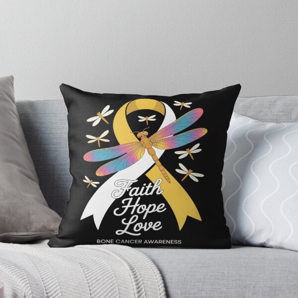 Item preview, Faith Hope Love Bone Cancer Awareness Dragonfly designed and sold by AvagondaMind.