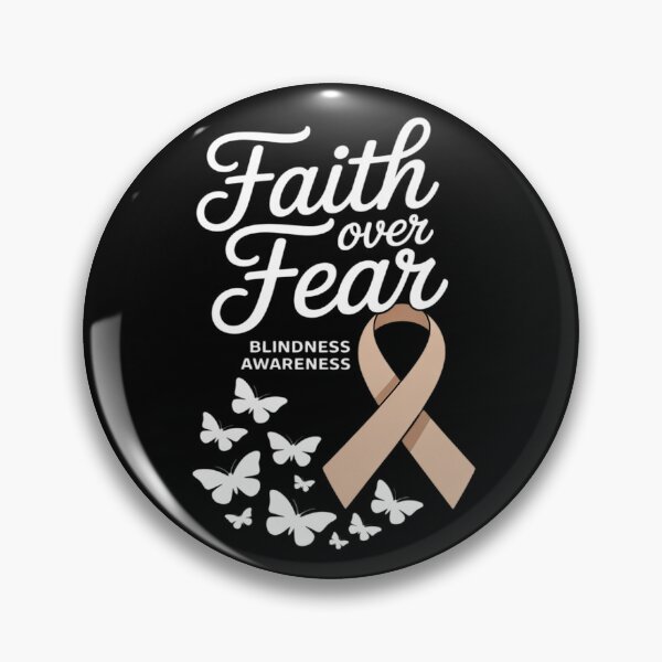 Item preview, Faith Over Fear Blindness Awareness Butterfly designed and sold by AvagondaMind.