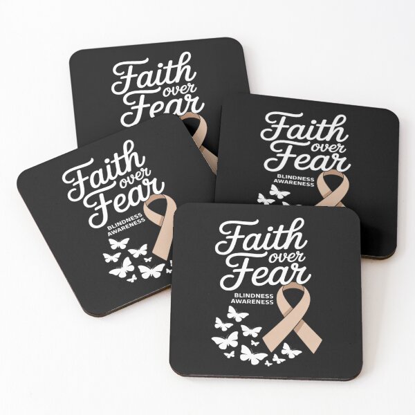 Item preview, Faith Over Fear Blindness Awareness Butterfly designed and sold by AvagondaMind.