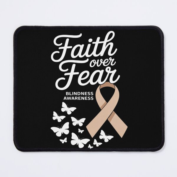 Item preview, Faith Over Fear Blindness Awareness Butterfly designed and sold by AvagondaMind.