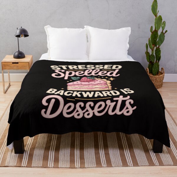 Item preview, Stressed spelled backward is Desserts Snack Baking Cake designed and sold by czechascheledu.