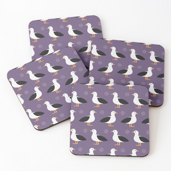 Item preview, Albatrosses on purple designed and sold by reneesillus.