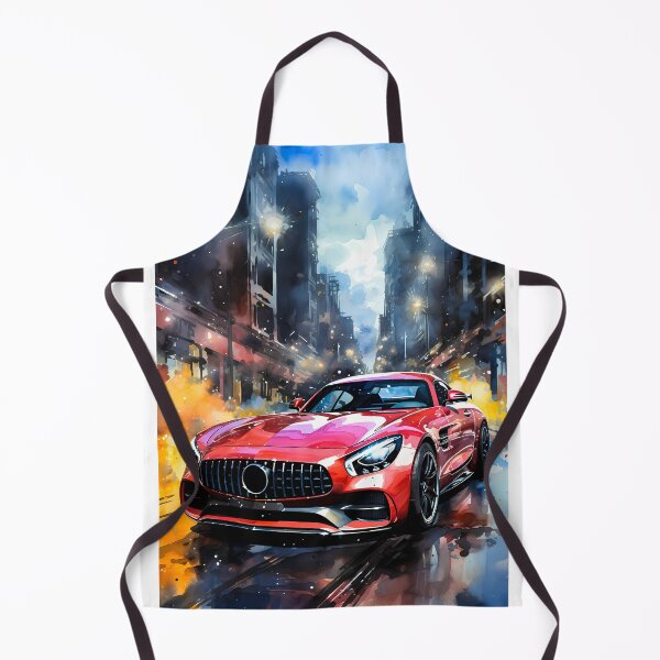 Item preview, Powerful grand tourer idling amid smoky downtown traffic designed and sold by RevUpDesign.