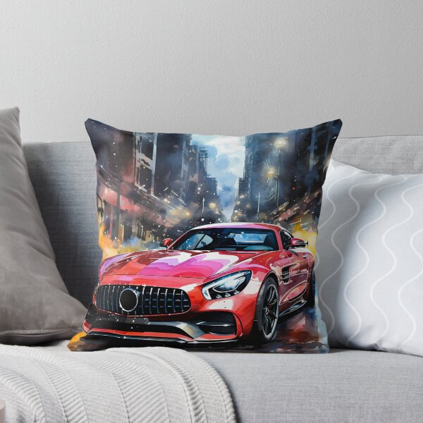 Item preview, Powerful grand tourer idling amid smoky downtown traffic designed and sold by RevUpDesign.