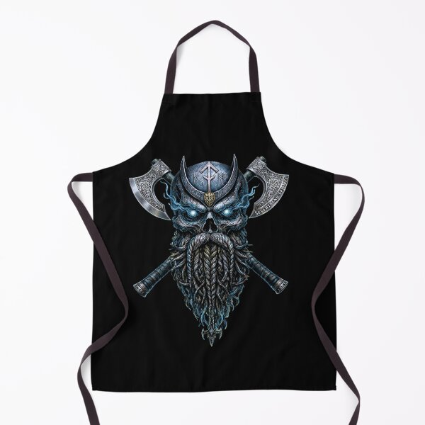 Item preview, SVT Viking Skull Warrior with Axes Norse pagan series designed and sold by SEVERTREND APPAREL .