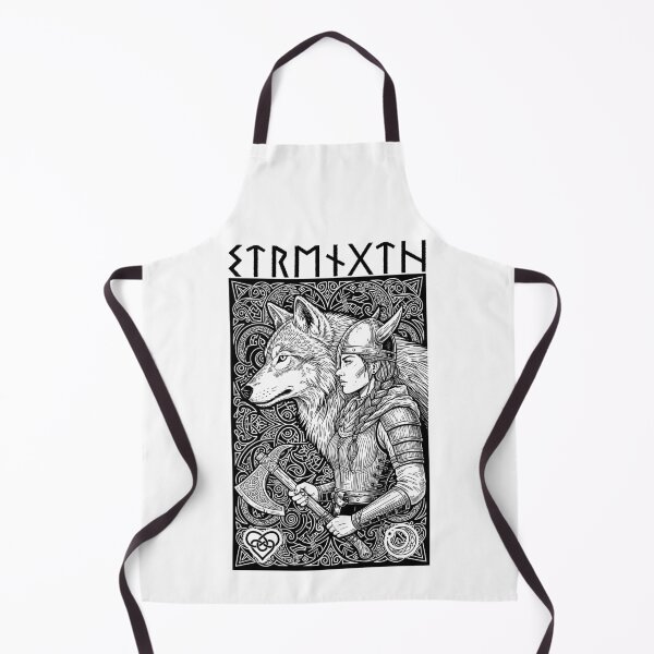 Item preview, Viking Woman Strength Wolf Spirit Female Norse Mythology designed and sold by GrandeDuc.